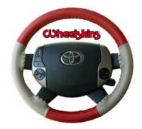 Wheelskins - EuroTone 2 Color Wheelskins Genuine Leather Steering Wheel Cover - 15 colors - size 13 3/4 X 3 3/4